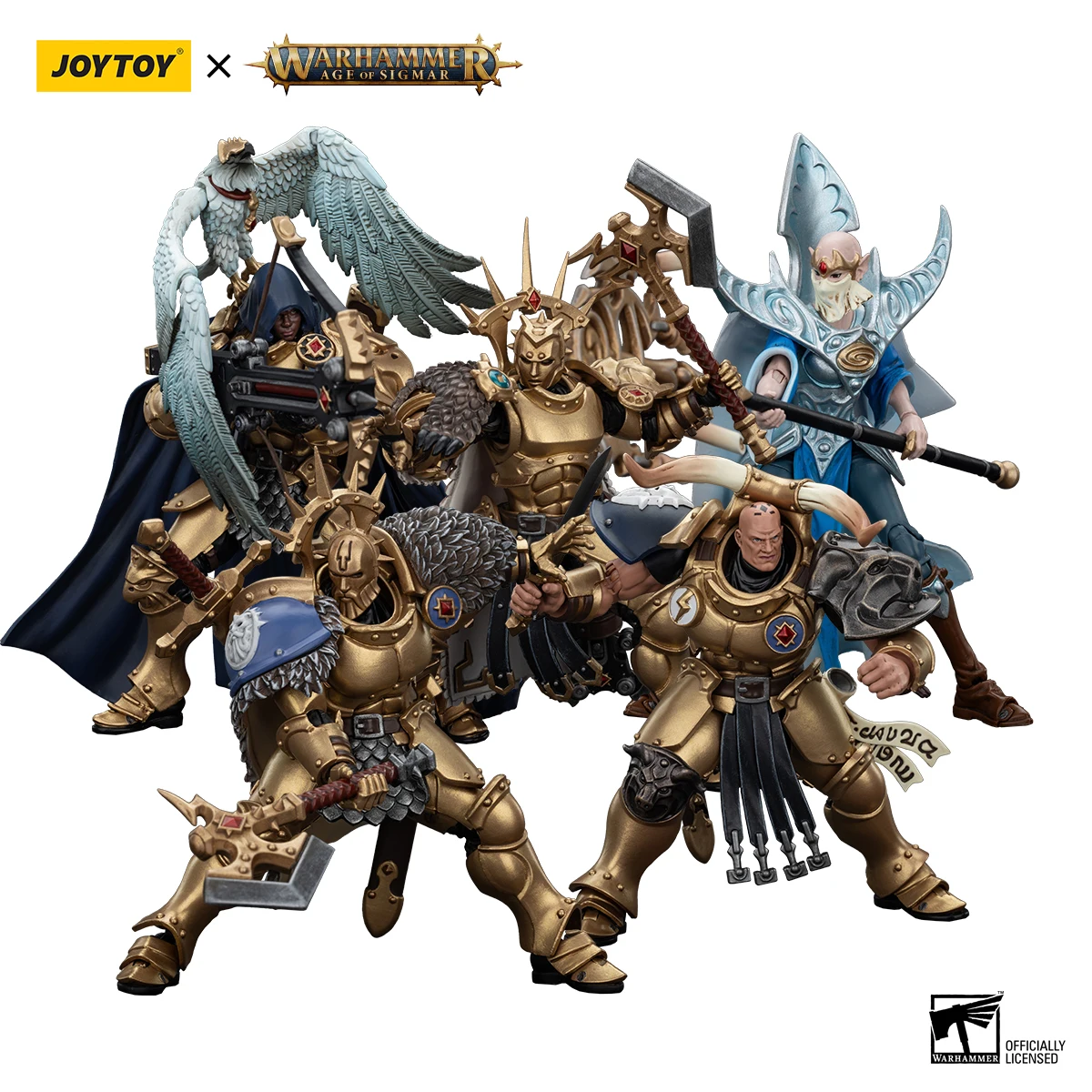 

JOYTOY Warhammer AGE OF SIGMAR 1/18 Action Figures Anime 12.4cm Stormcast EternalsThe Blacktalons