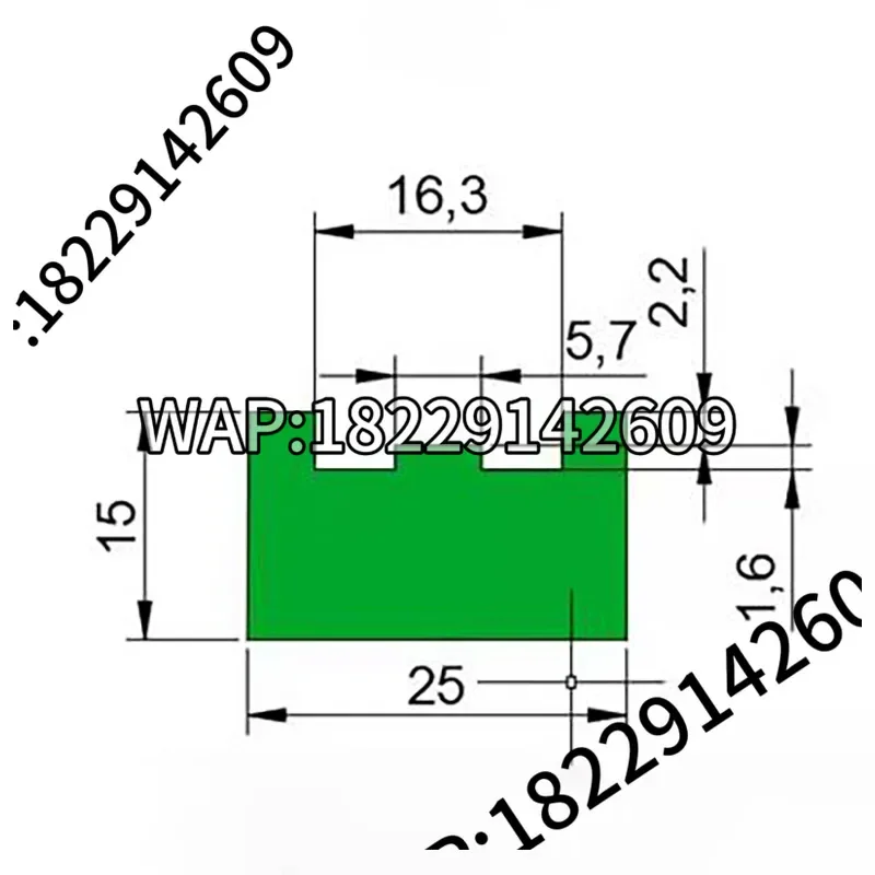 1 Meter 08B-1 Drive Chain Guide Ultra-high Molecular Weight Plastic UPE Track Groove for Machine Transmission Chain Bar