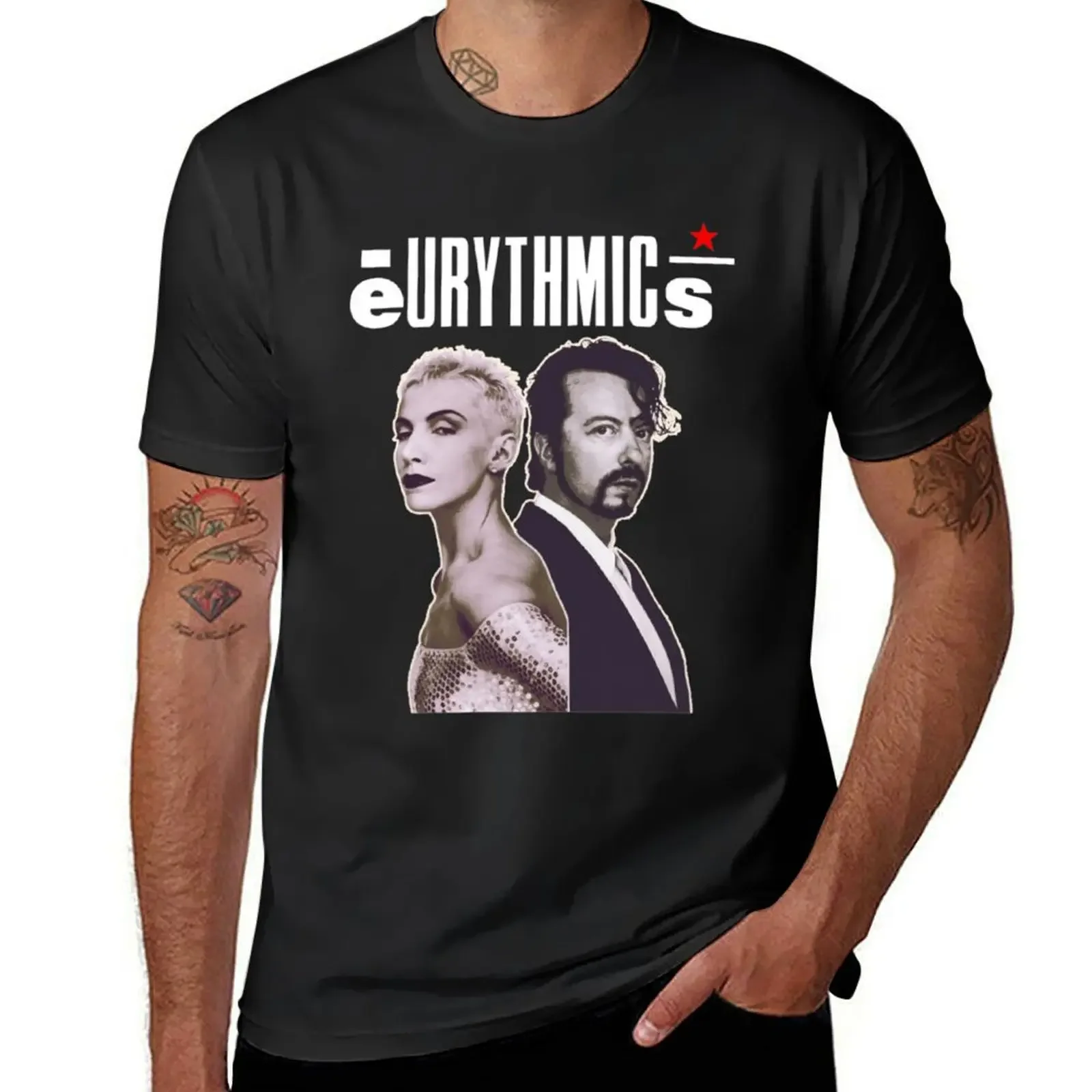 Eurythmics T-Shirt oversized summer tops vintage t shirt men