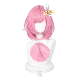 Ootori Emu Cosplay Wig Anime Project SEKAI COLORFUL STAGE! Emu 34cm Short Pink Heat Resistant Synthetic Wigs + Wig Cap