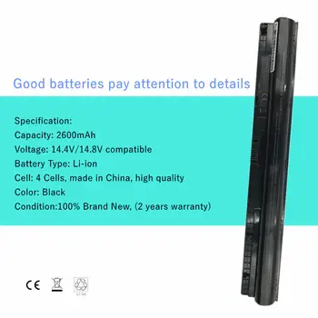 Baterie pro notebooky Dell Inspiron 15, 5000, 5551, 5555, 5558, 5559, 5758, 17-5755, N3451, N3452, N3458, N3551, N3552, N5458, N5451, N5458 8 nejlepší prodej Baterie pro Dell Inspiron 5559 - №5