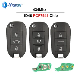 Remote Car Key For Peugeot 308 408 508 2008 3008 4008 5008 208 Key For Citroen C4 C6 C3 CACTUS C-Elysee 434Mhz ID46 PCF7941 Chip