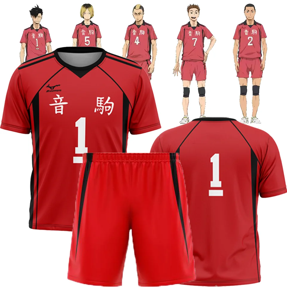 

Haikyuu Nekoma Jersey Set 3D Print Kid Anime Volleyball T-shirt Shorts Set New Men Women Harajuku Short Sleeve Sport Tee Outfits