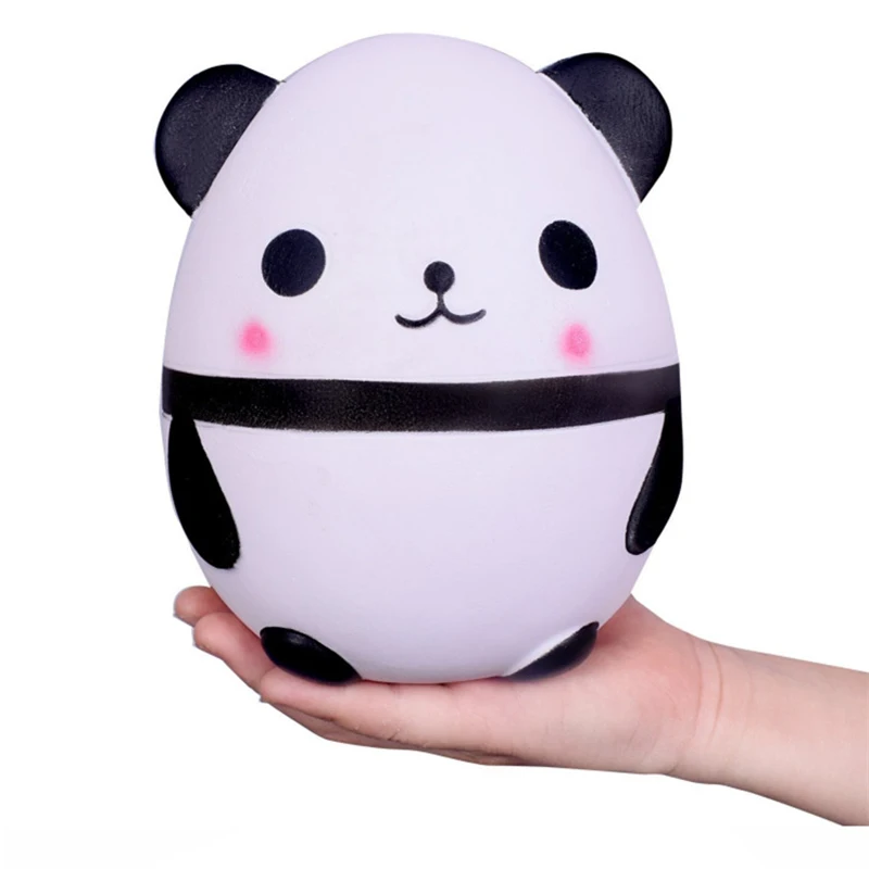 Jumbo Cute Panda Bear Egg Squishy Slow Rising Squeeze Toys Soft Stretchy Scented Stress Relief Fidget Toy Popit Xmas Decor Gifts