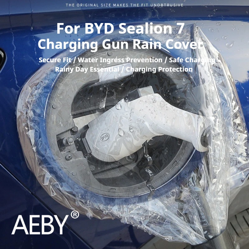 

AEBY For BYD Sealion 7 2024 Car Charging Port Cover, Waterproof Dustproof Protective Cap, EV Charger inlet Anti-Scratch Guard