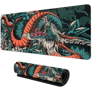 Japanese Dragon Large Mousepad for Games XXL Keyboard Gamer Mouse Pad On Table Speed Table Rug 900x400 700x300 Mouse Rugs Main Sales Mouse Carpet - №4