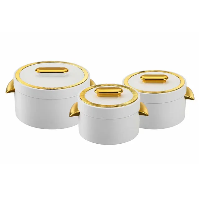 ABS+Stainless Steel Lunch Box Container Food Warmer Set  Food Warmer Hot Pot   Food Warmer 3 Pcs Set