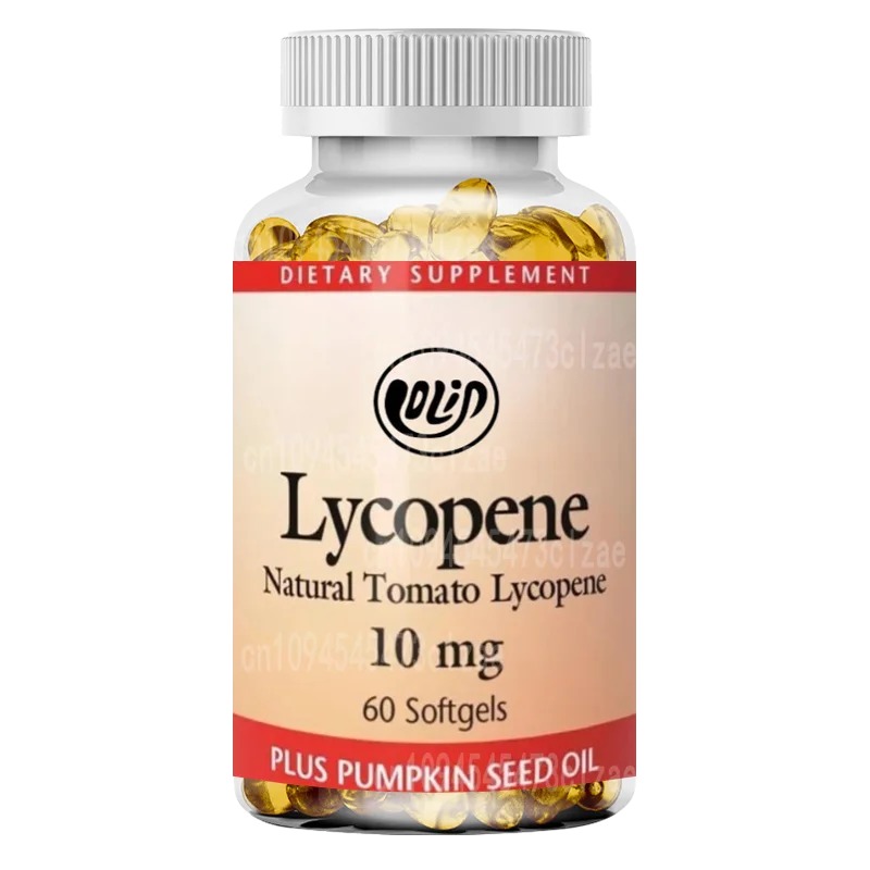 Lycopene 10mg, Antioxidant Support, Helps Reduce Pumpkin Seed Damage To Free Radicals, 60 Capsules (60 Servings)