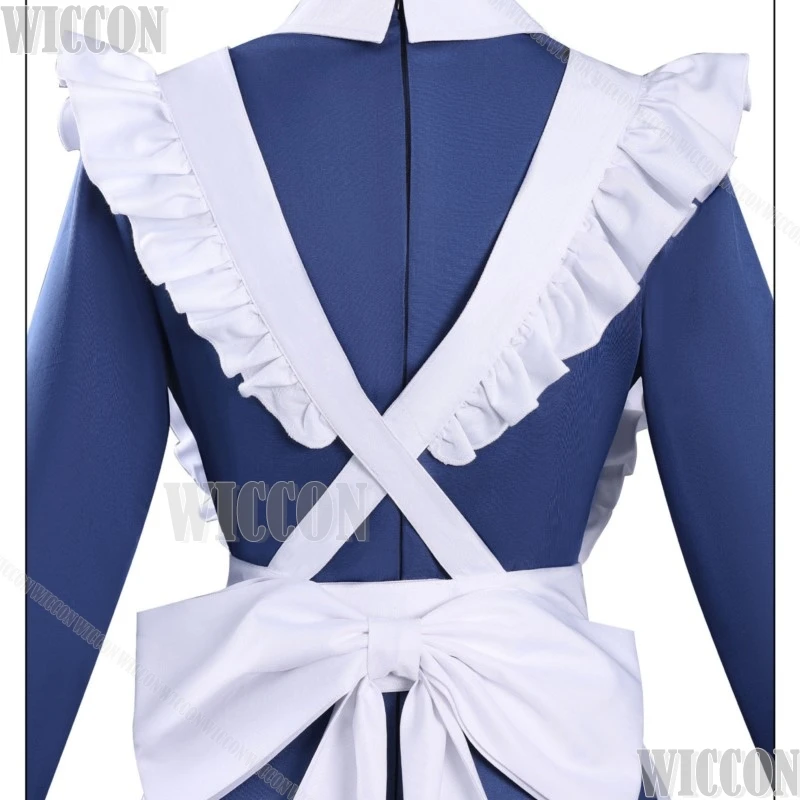 Kikaijikake no Marie الميكانيكية ماري خادمة تأثيري حلي أنيمي شخصية خادمة فستان الزي هالوين الأزرق نافيداد كرنفال