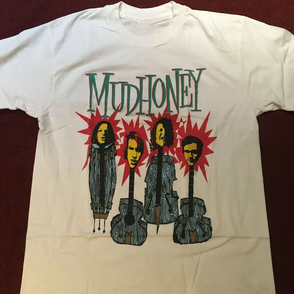 

Vintage 1990s Mudhoney White Men T-shirt