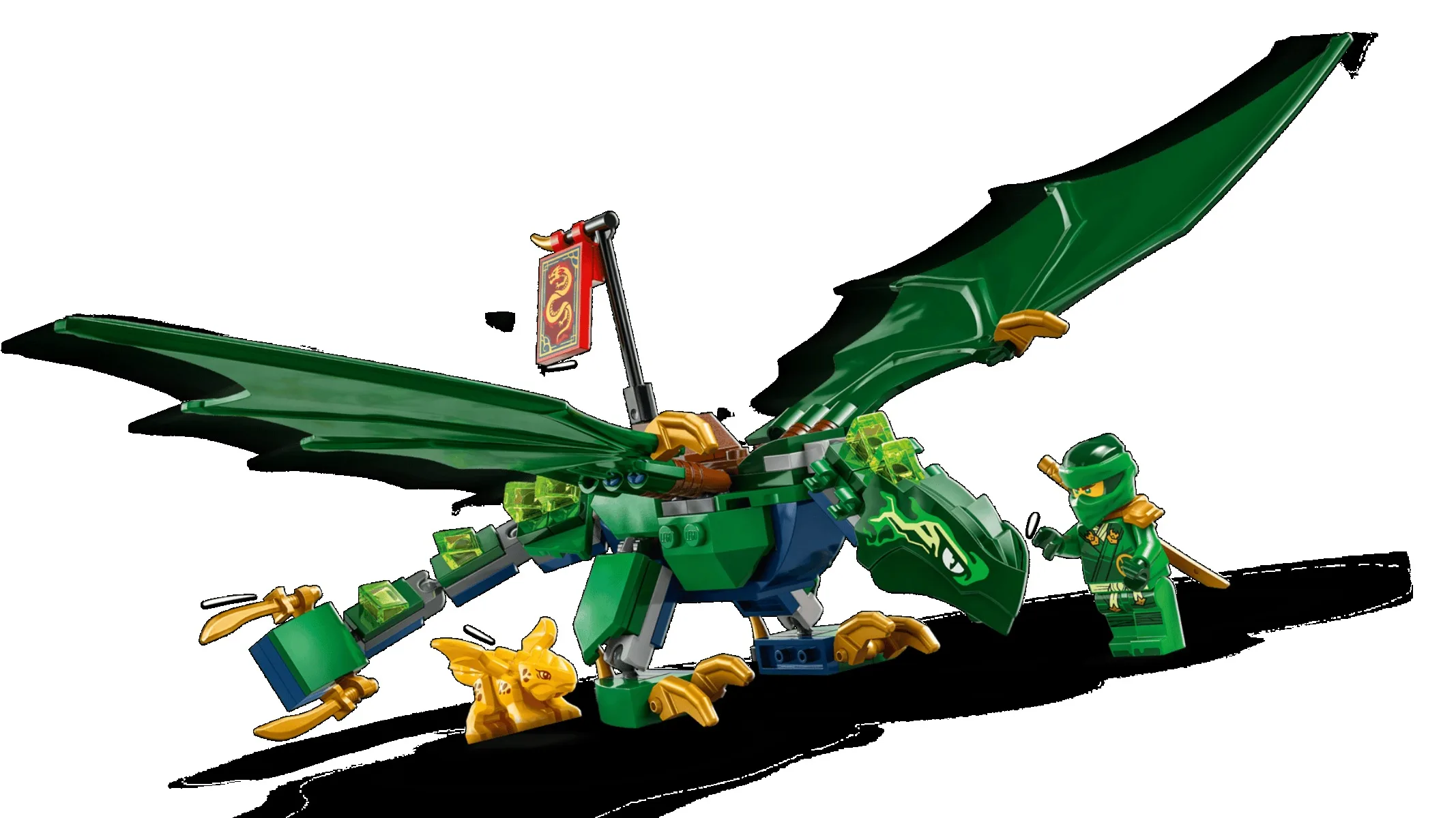 LEGO® 71829 Lloyd's Green Forest Dragon Toy Set for Kids Ages 6