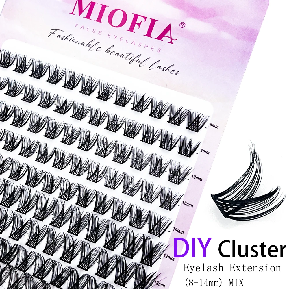 New Cluster Eyelash Natural Eyelash Extension 120 cluster/box individual Eyelash bunches 8-14mm mixed length segmented Lashes