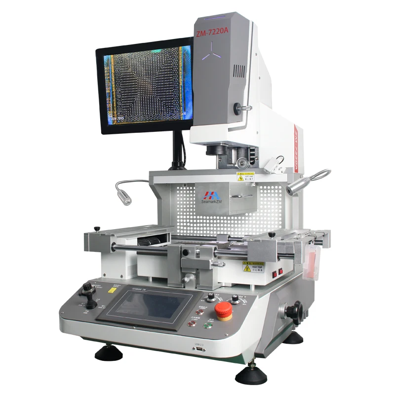 NEW Upgraded Version ZM-R7220A 220V BGA Rework Station with Optical Alignment System for PCB Board BGA Chips Repair Machine