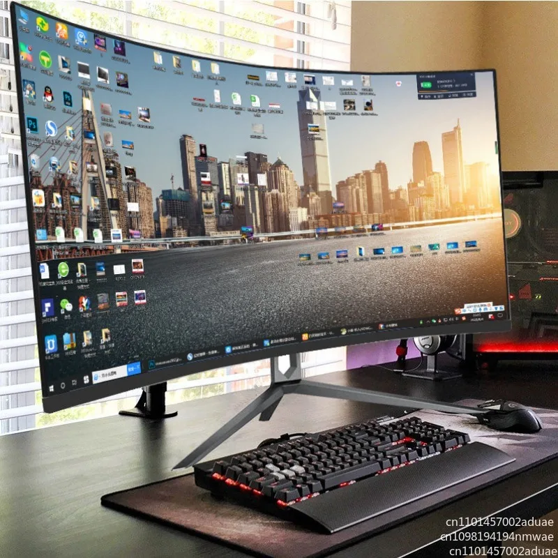 32-Inch curved desktop computer 27 LCD 165 hairtail screen 34 monitor 144HZ e-sports 2K game 24