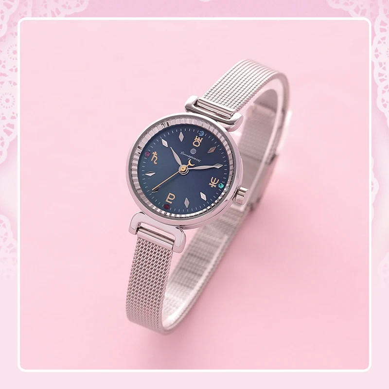 Reloj de cuarzo de Anime Sailor Moon OST para mujer, pulsera compacta de estrella de cristal limitada, relojes de pulsera, accesorios de Cosplay para fanáticos, regalo