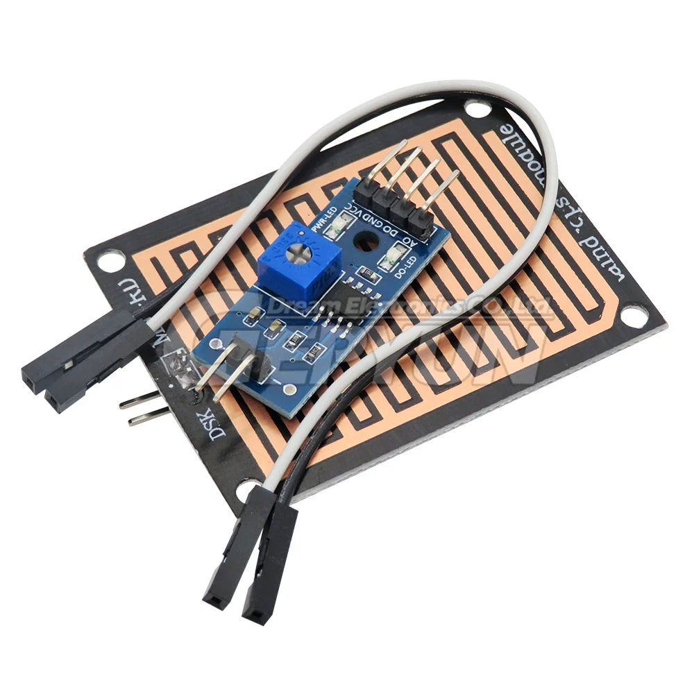 DC 3.3V-5V Snow Raindrops Detection Sensor Module Rain Weather Module Humidity For Arduino Rain Water Sensor Module