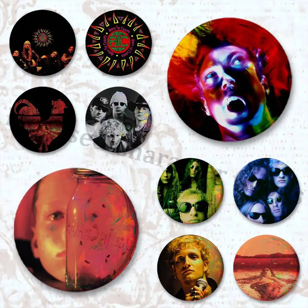 A-Alice in C-Chains Badges Round Itabag Decoration IP Peripheral Products 58mm 44mm 32mm 75mm 25mm Mini