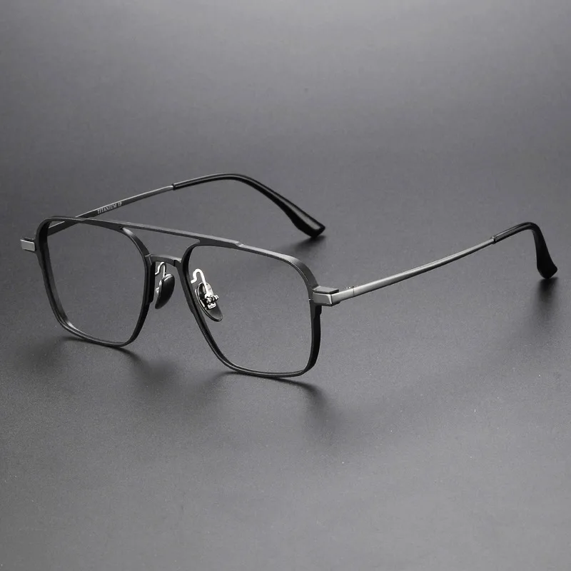 

Aluminum-magnesium Ultra-light Titanium Double-beam Glasses Frame Anti-blue Light Color-changing Anti-fog Lenses