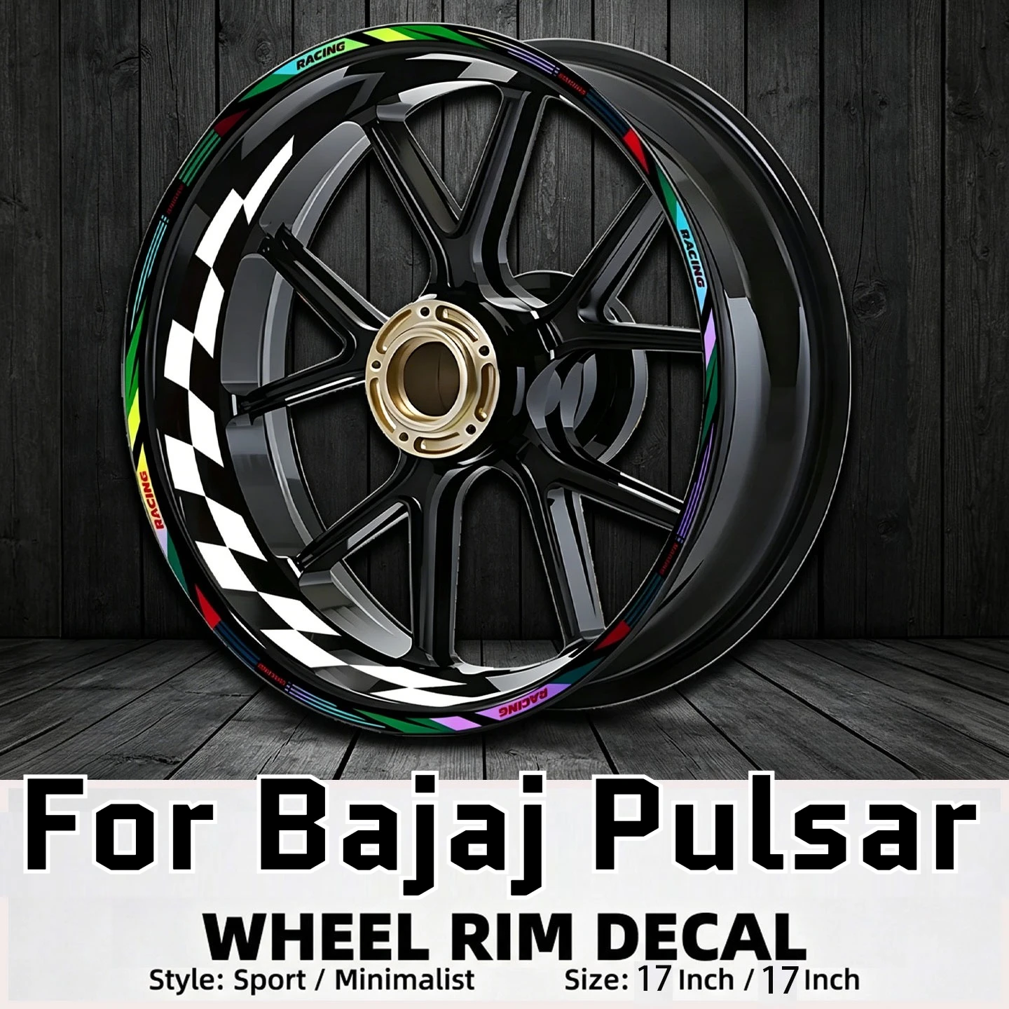 

Для Bajaj Pulsar NS 400 180 200 125 150 N160 250 220F наклейка на колесо мотоцикла, наклейка на обод, полосатая лента, водостойкая