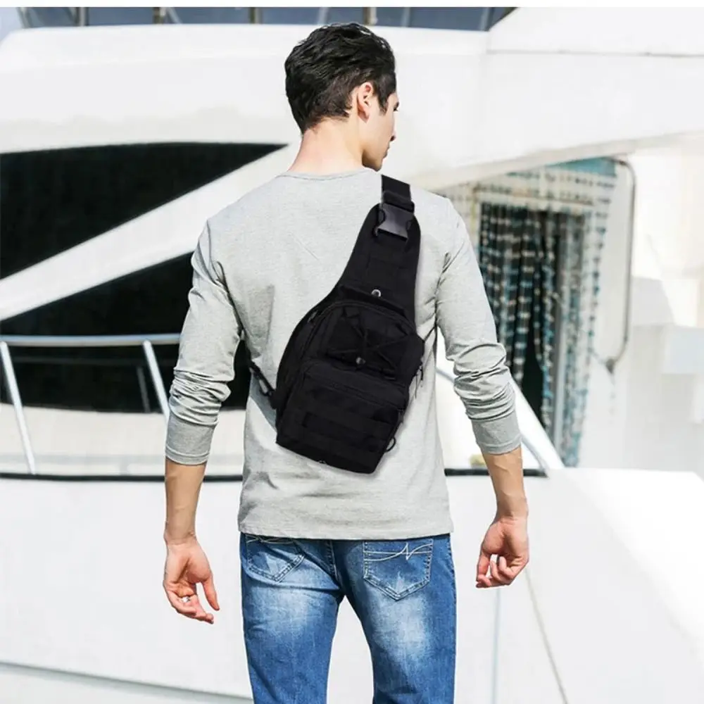 

Sling Bag Waterproof Camping Pack Thickening Intensity Crossbody Bag Breathable Oxford Chest Pack Camping