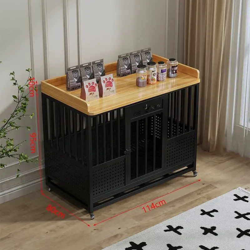 Cage Large Large Dog Medium Toilet Household Indoor Separation Golden Retriever Thick Reinforcement Kennel Pet