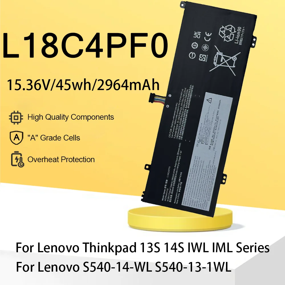 

L18C4PF0 Laptop Battery For Lenovo ThinkBook 13S 14S 13S-IML 13S-IWL 14S-IWL 14S-IML Series S540-13-IWL L18M4PF0 L18D4PF0