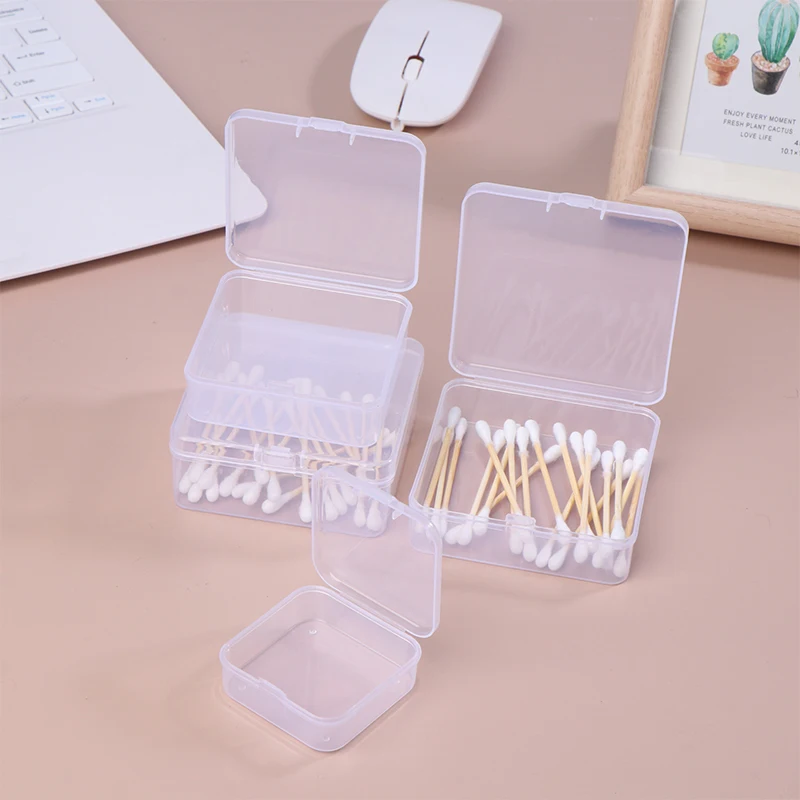 1PCS Dental Floss Holder Plastic Cotton Swabs Box Jewelry Case Portable Travel Medicine Box Makeup Tools