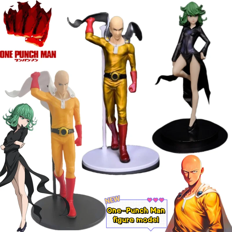 One-Punch Man Saitama Tatsumak, modelo hecho a mano, animación creativa de alta cara, muñeca de dibujos animados, estatua, adornos para coche de escritorio, regalo