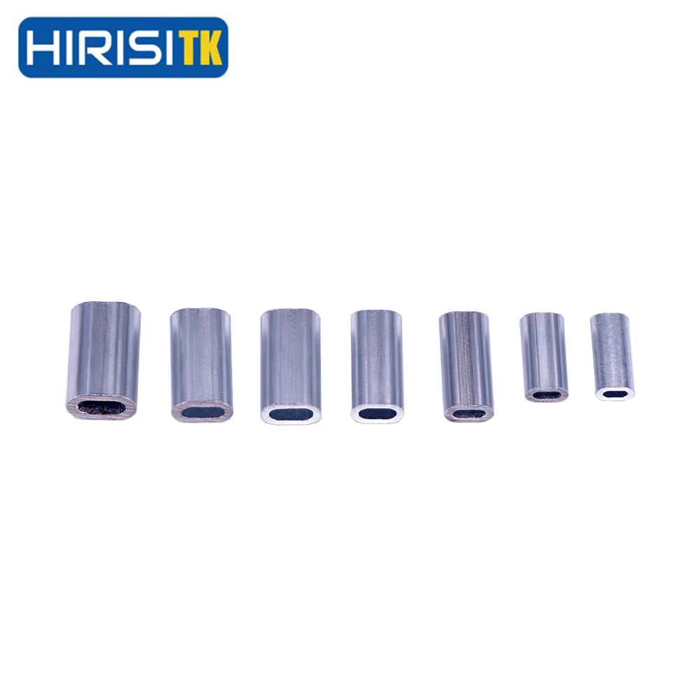 

HirisiTK Fishing Crimps Tool Fishing Leaders Saltwater Carp Fishing Accessories Fishing Line Aluminum Crimp Sleeve Connector