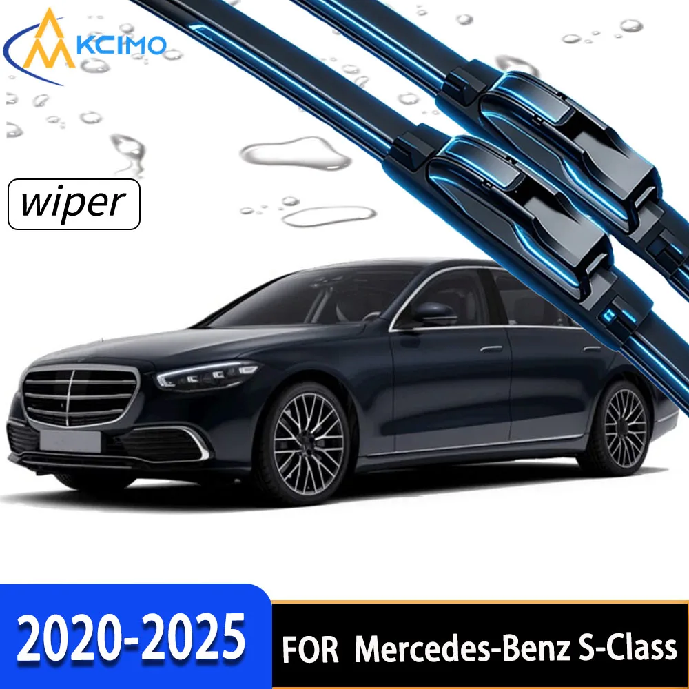 

Premium OEM Style Front Windshield Wipers with Long-Lasting Rubber, Direct Fit for Mercedes-Benz S-Class W223 2020-2025