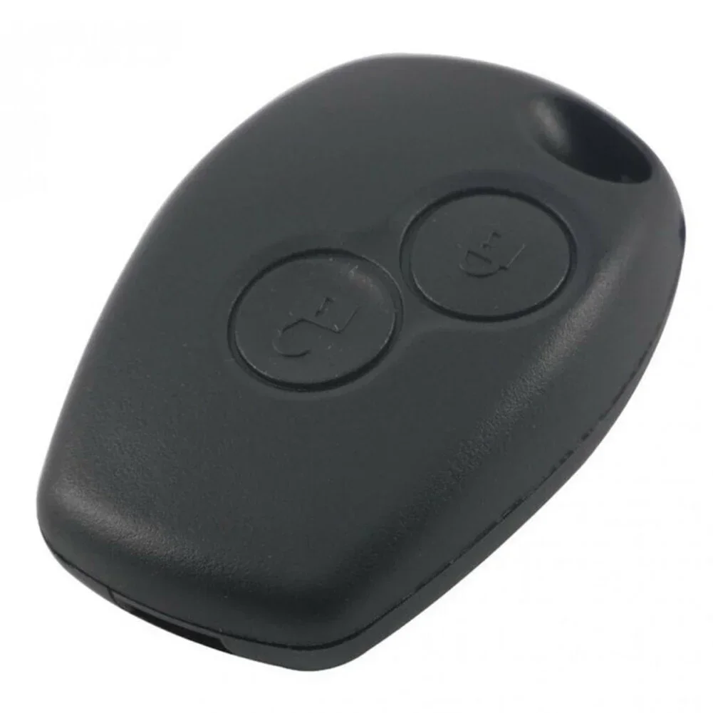 1pc Car Key Shell Without Blade Remote Key Fob Case 2 Button Shell Black For Dacia Modus Clio 3 Twingo Car Lock System