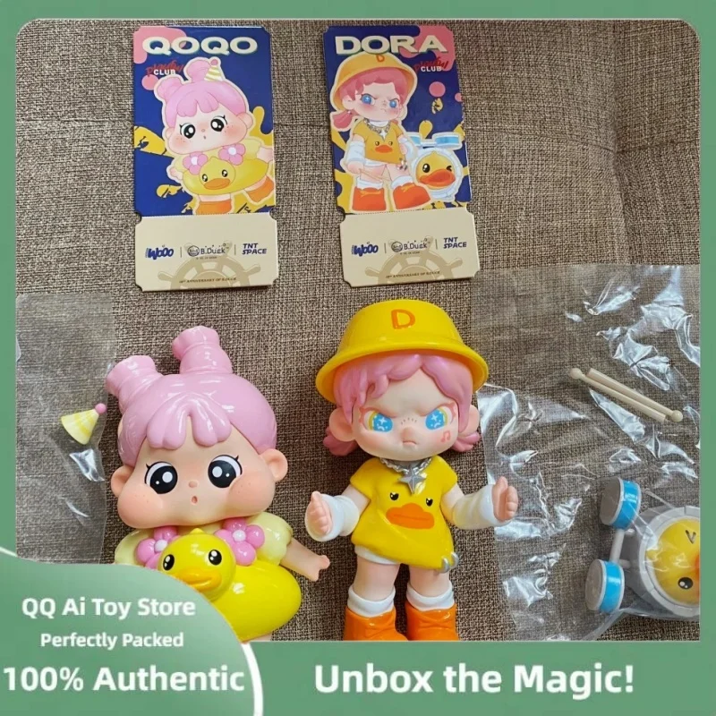 Scatola cieca originale Dora V7 Treasure Hunt Series Figurina Kawaii Modello giocattolo Ornamento da tavolo Scatola misteriosa Regalo di compleanno da collezione