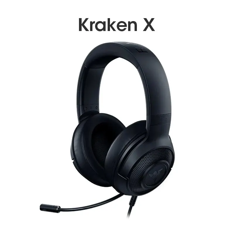 Razer Kraken X Gaming Hoofdtelefoon 7.1 Surround Sound Headset Met Bendable Cardioid Microfoon 40mm Driver Unit Hoofdtelefoon
