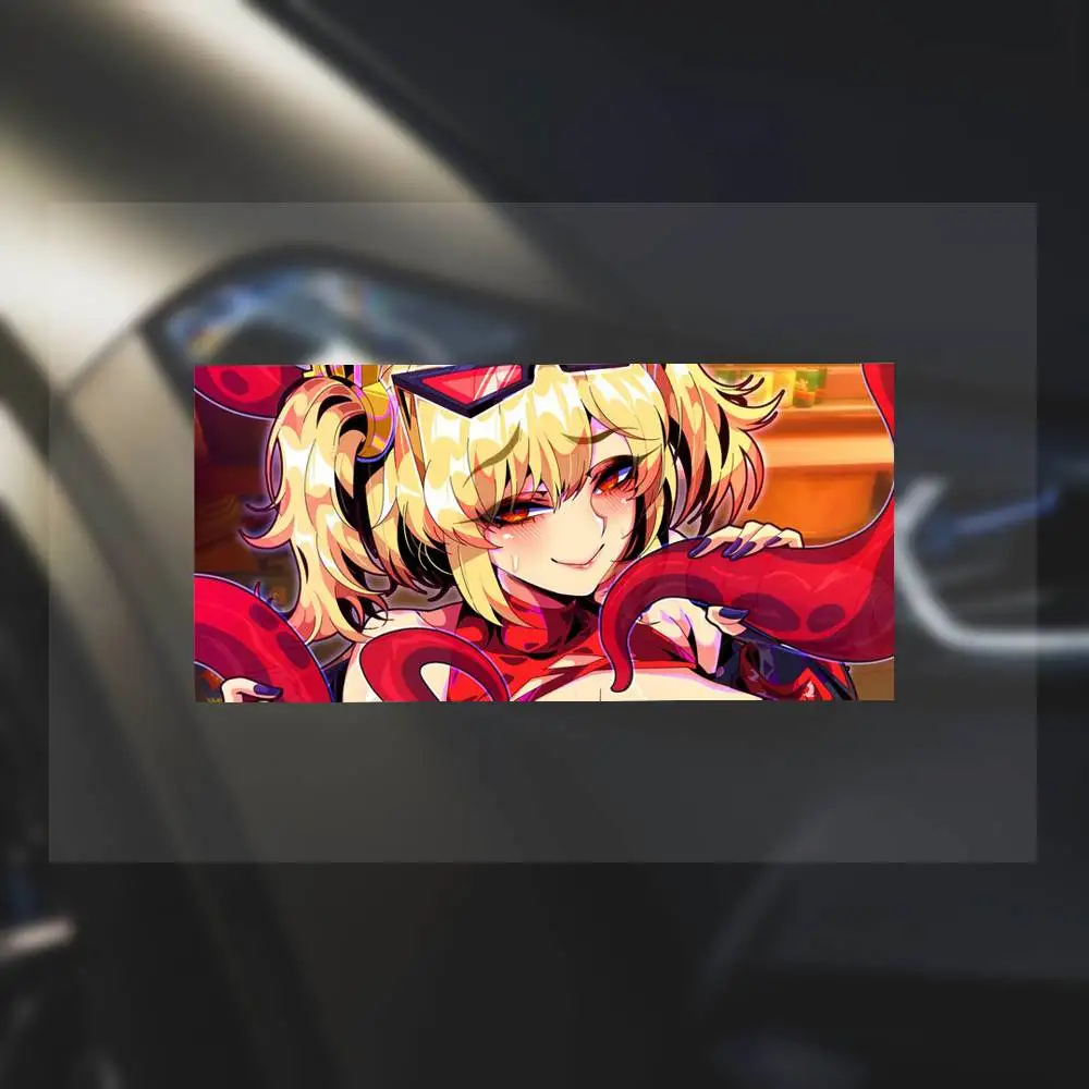 

Anime Girl Hentai Burnice ZZZ Motorcycle Reflective Stickers Skateboard Laptop Water Bottle Toy Children's Decor