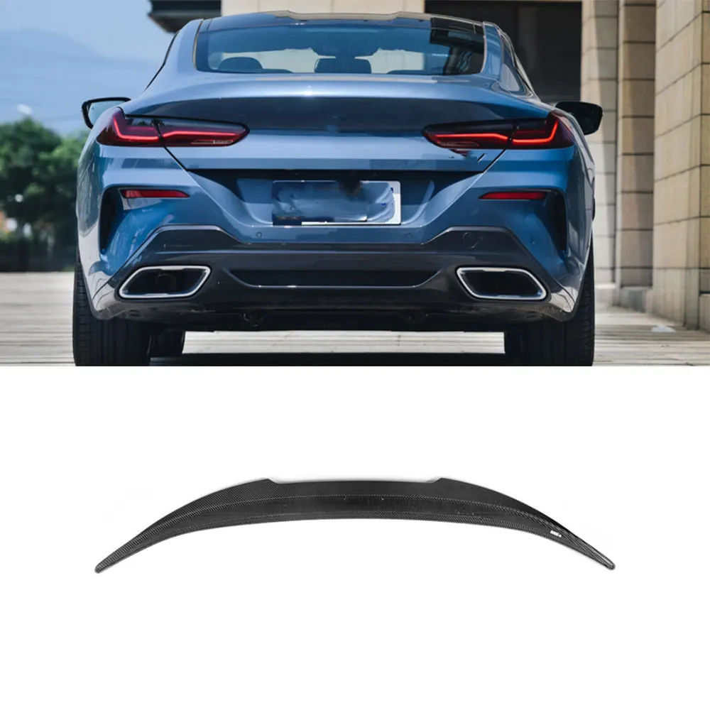 VACOMUL Dry Carbon Rear Trunk Spoiler Boot Lip Rear Bumper Wing for BMW 8 Series G15 F92 M8 Coupe 2 Door 2020 UP Not Cabriolet