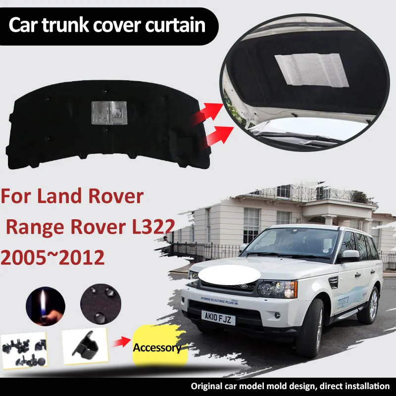 

For Land Rover Range Rover L322 2005~2012 Front Hood Engine Sound Insulation Pad Cotton Soundproof Cover Thermal Car Accessories