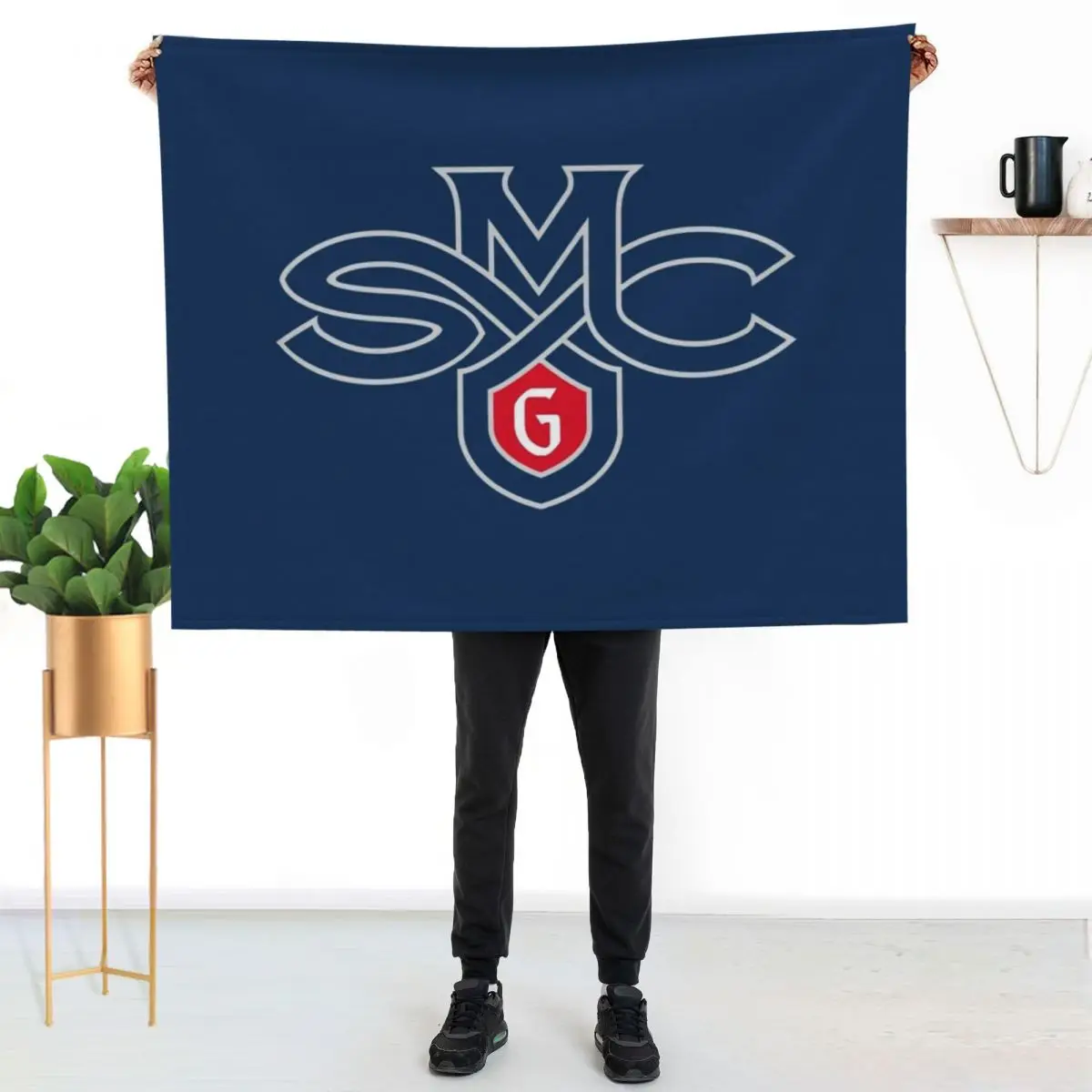 Saint Mary's Gaels Throw Blanket Bed Decorative Beds Thin Hairys Cute Plaid Comforter Blankets