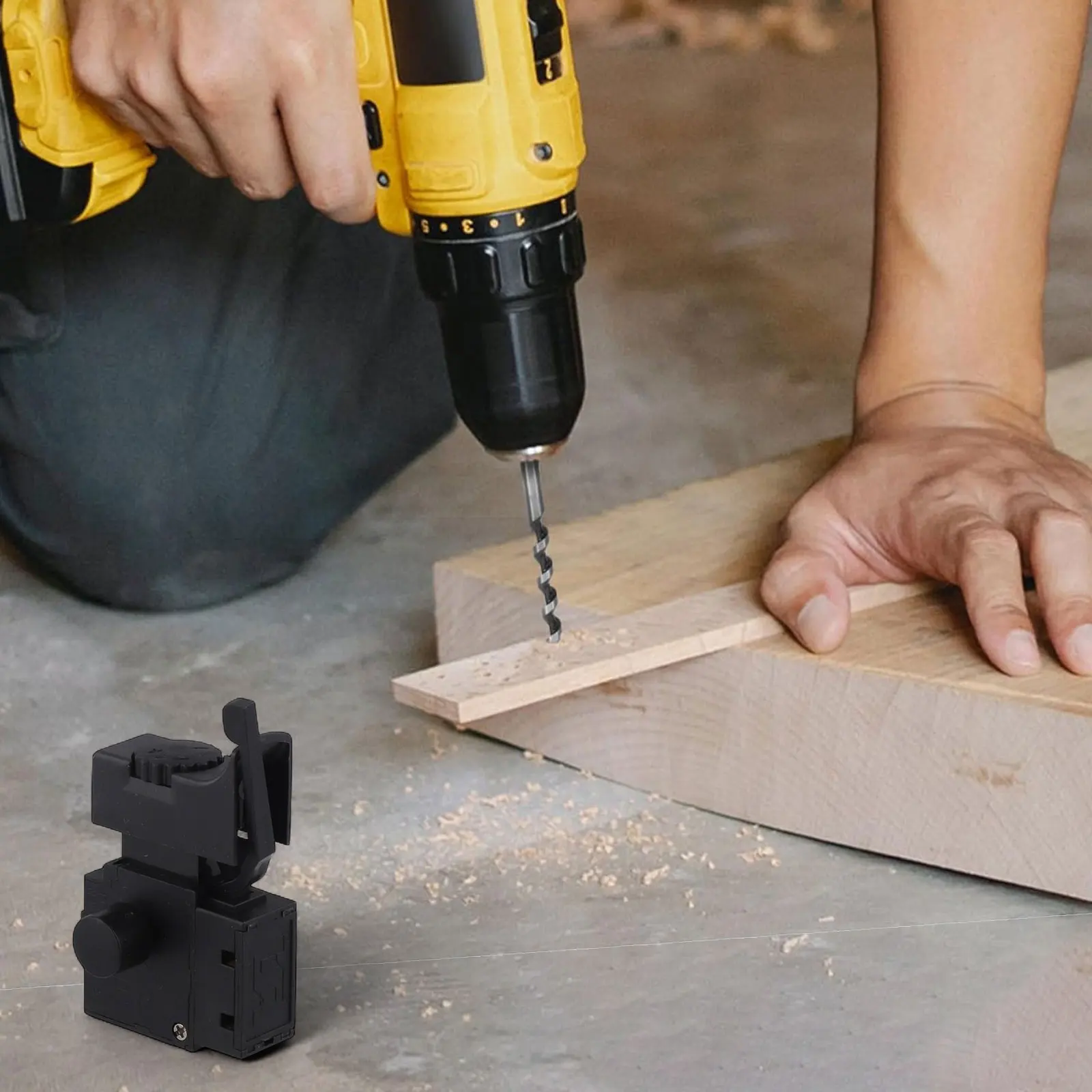 Electric Drill Trigger Switch with Built In Speed Control and Lock On Function 6A 250V for Power Tool Applications
