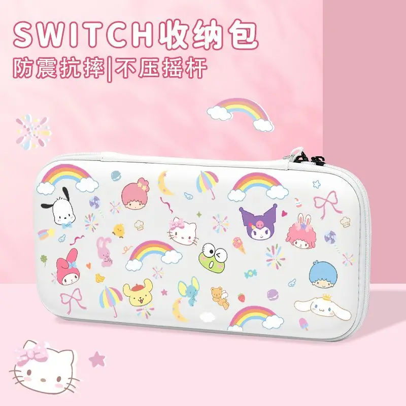 

Sanrio Kuromi Hard Shell Switch Storage Bag Anti Squeeze Joystick Carry Case for Switch OLED NS2 Switch 2 Console Protective Bag