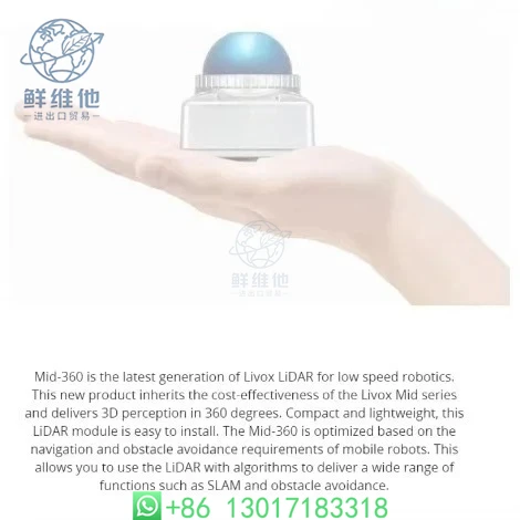 

Mid360 lidar For Self-driving Robots DJI Livox Mid-360 lidar Minimal Detection Range Original In Stock