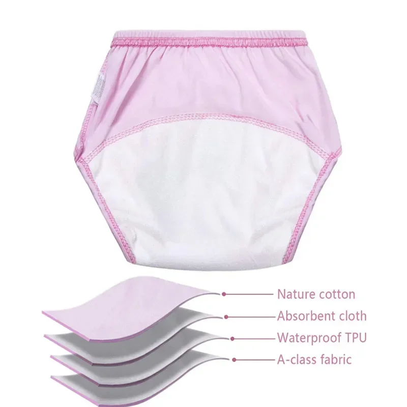 6pc Baby Training Pants New Children Study Diaper Underwear Infant Learning Panties Newborn Cartoon Diapers