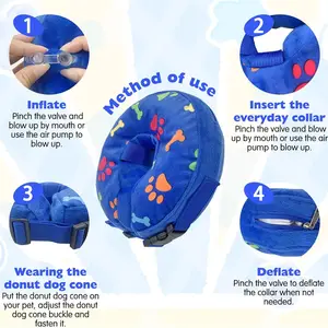 طوق قابل للنفخ بعد الشفاء الجراحي ، مخروط الناعم إليزابيث ، صغيرة ومتوسطة وكبيرة أفضل 6 منازل كبيرة ايكيا - رقم 5