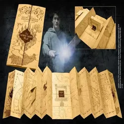 Harries Potter Themed Poster Hogwarts Movie Peripheral Marauder's Map Tickets Wanted Posters Party Wall Decoration Kids Toy Gift