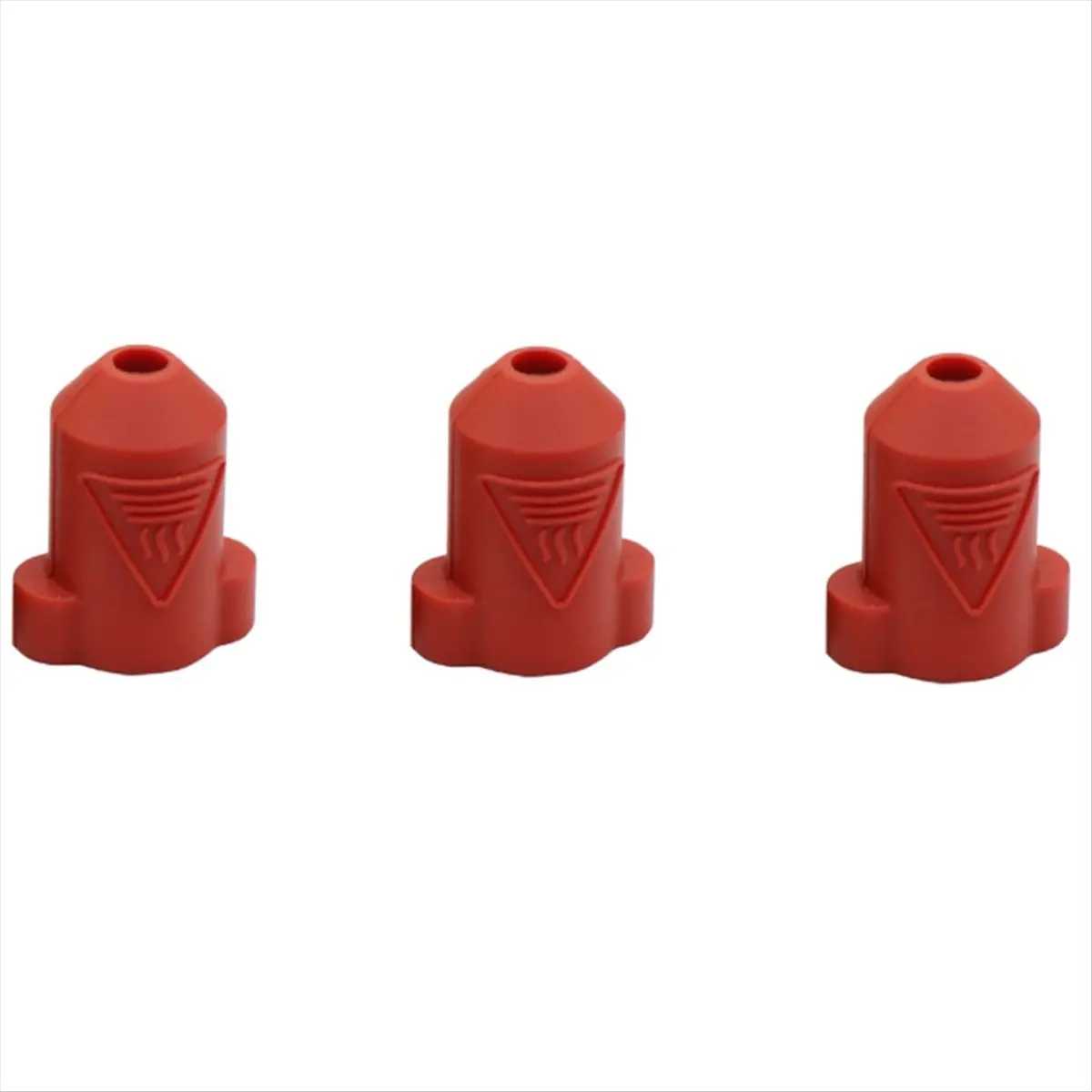 [On Sale]3Pcs Silicone Socks Heat Insulation Case Cover for Creality K1/ K1Max Ceramic Heating Block Kit for K1 Hotend Red