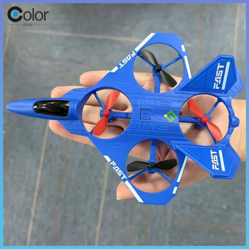 

Радиоуправляемый самолет-планер 2.4G с функцией трюков, взлет/посадка одной кнопкой, радиоуправляемый самолет для выполнения трюков на 360 градусов ° Квадрокоптер на колесах со световыми эффектами (игрушка)