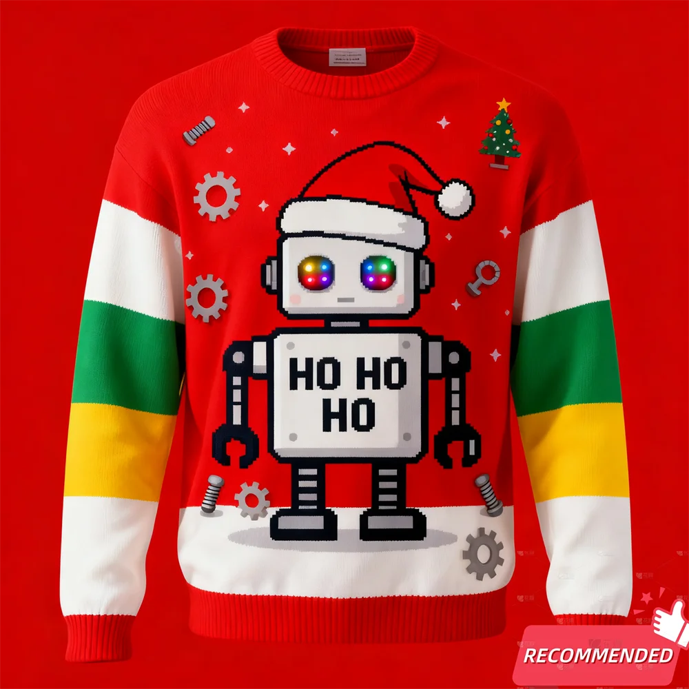 

2025 забавный рождественский свитер с рисунком животных, свитшоты с 3d принтом динозавра и лягушки для одежды, рождественский подарок, пуловеры, топы унисекс