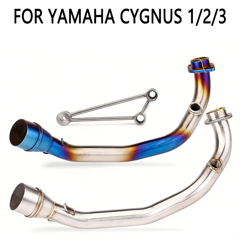 Motorrad-Auspuff Vorderes Verbindungsrohr 51mm Schalldämpfer Slip-On für YAMAHA Cygnus 1/2/3 Bws Zuma 125