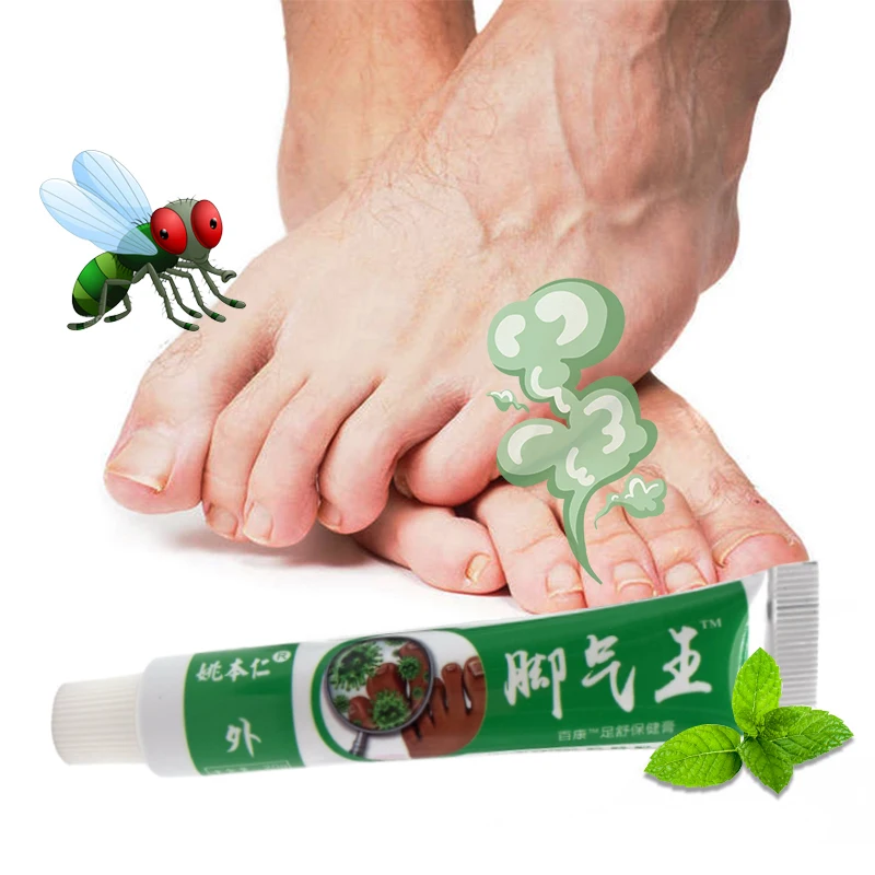 20g Foot Odor Ointment Anti-Fungi Antipruritic Feet Care Antibacterials Deodorant Dressing Sweat Odor Athletes Foot Cream