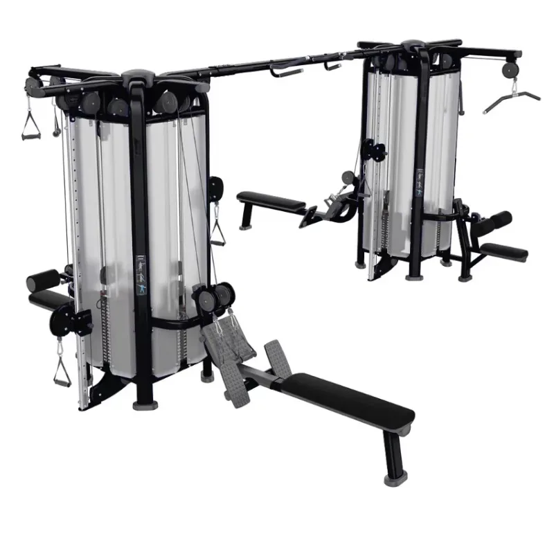 Multi Functional Gym Series Three Stand Five People Comprehensive Trainer Strength Equipment