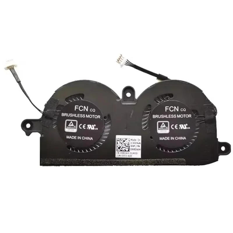 

New CPU Cooling Fan for DELL XPS 13 9370 9380 9390 P82G 9305 0980WH Laptop Cooler Fan 980WH